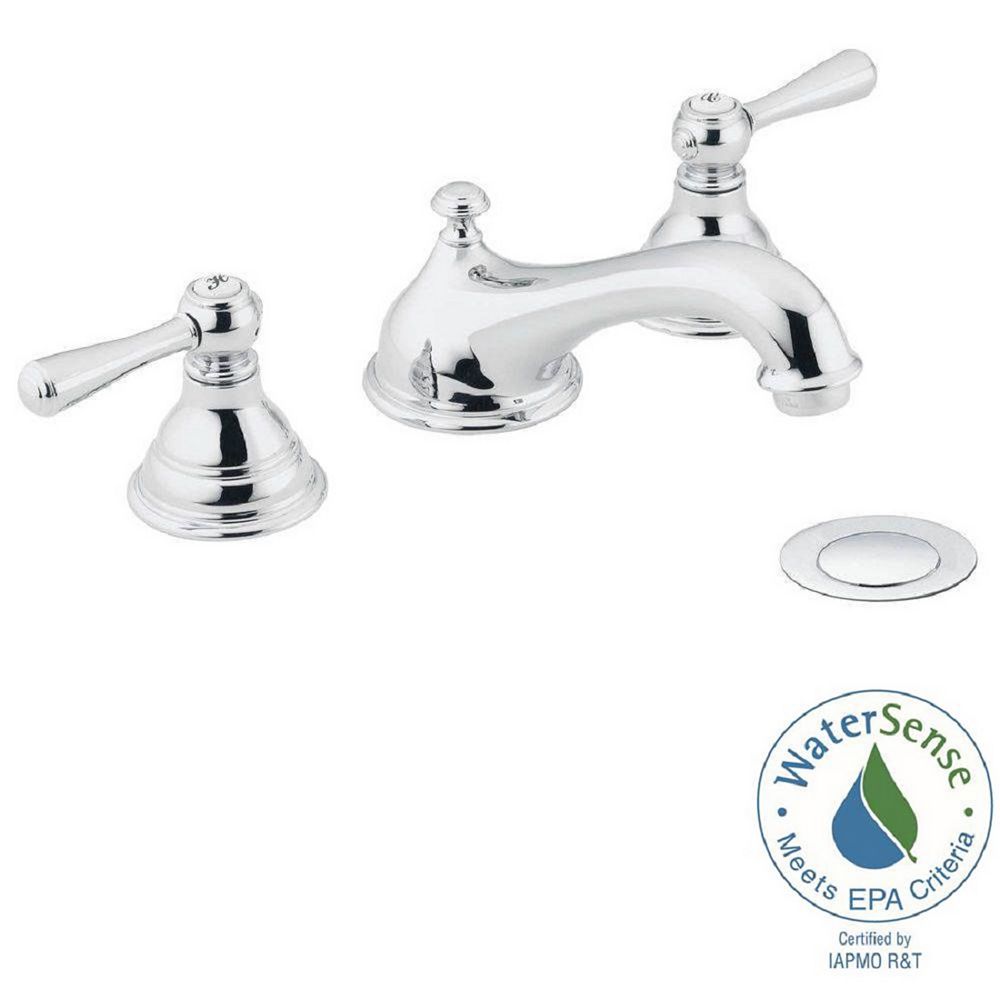 MOEN Kingsley 8-inch Widespread 2-Handle Bathroom Faucet ...