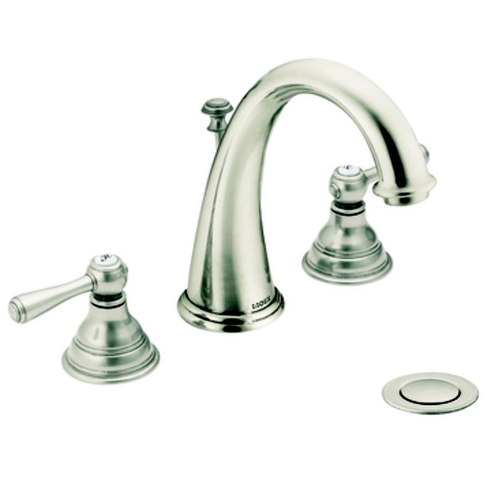 MOEN Kingsley Widespread 2Handle Bathroom Faucet in Antique Nickel