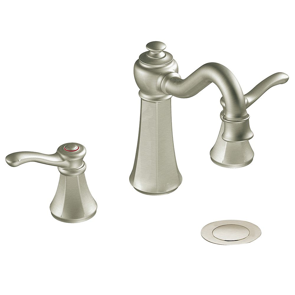 MOEN Vestige 2Handle Widespread Bathroom Faucet in Brushed Nickel