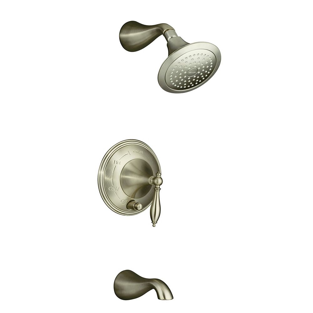 KOHLER Finial(r) RiteTemp(r) pressurebalancing bath and shower trim