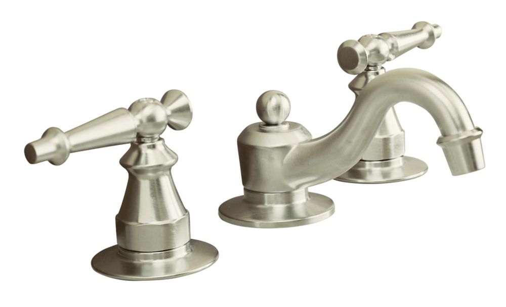 KOHLER Antique Widespread Bathroom Faucet In Vibrant Brushed Nickel   P 1000692685 