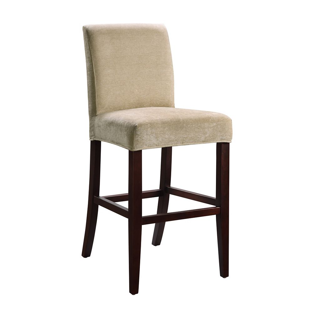 Powell Tan Chenille Slip Over for Counter Stool or Bar Stool Pack 1