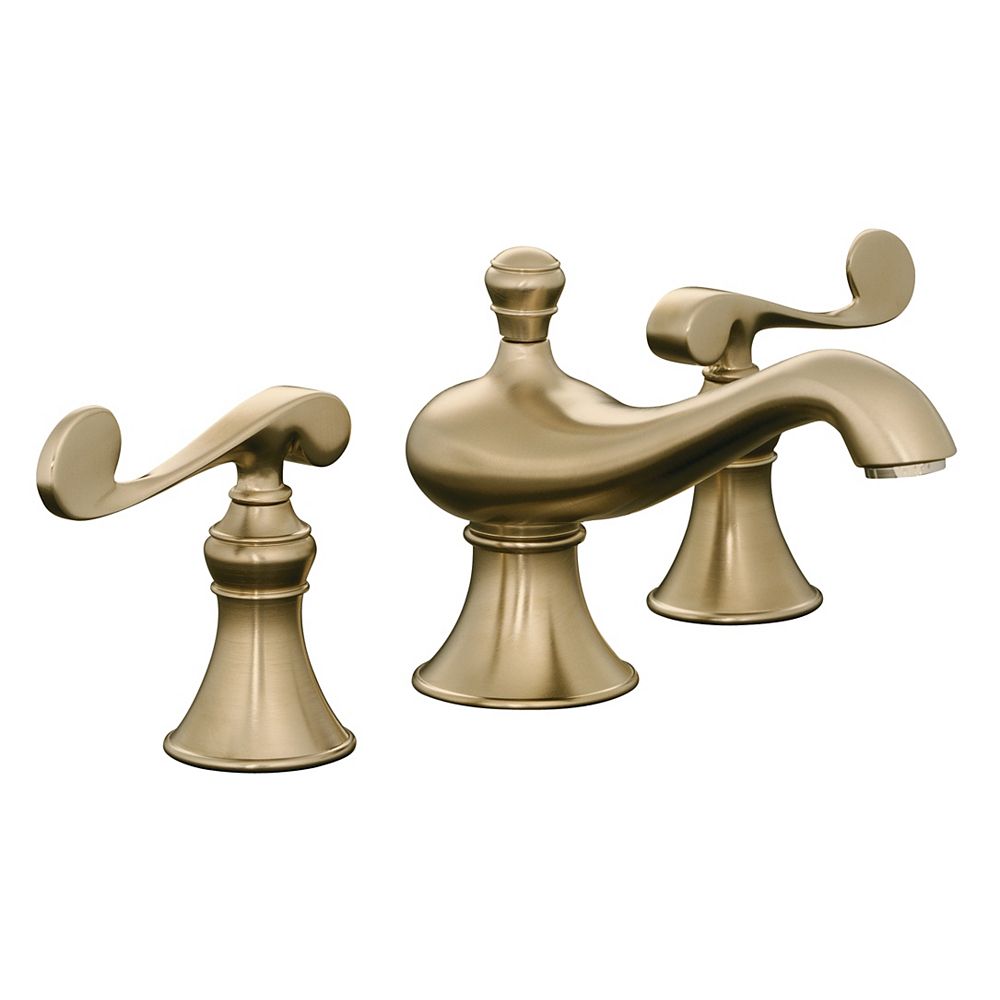 KOHLER Revival Widespread Bathroom Faucet in Vibrant Brushed Bronze
