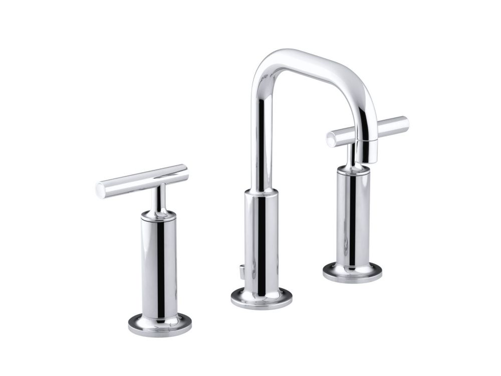 KOHLER Purist R Widespread Bathroom Sink Faucet With High Lever   P 1000693186 