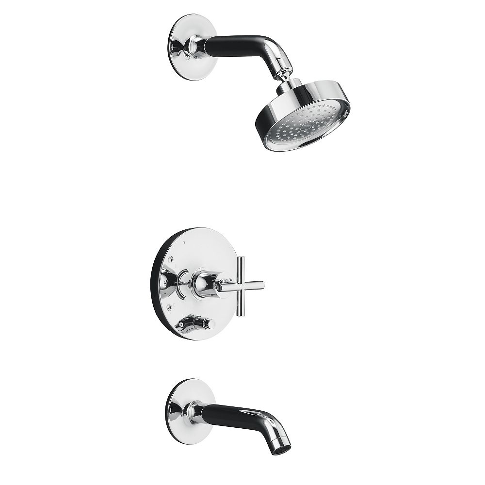 KOHLER Purist(R) RiteTemp(R) pressurebalancing bath and shower faucet