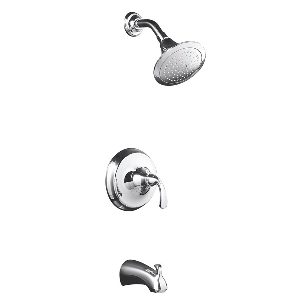 KOHLER Forté Rite-Temp Pressure-Balancing Bath/Shower Faucet in ...