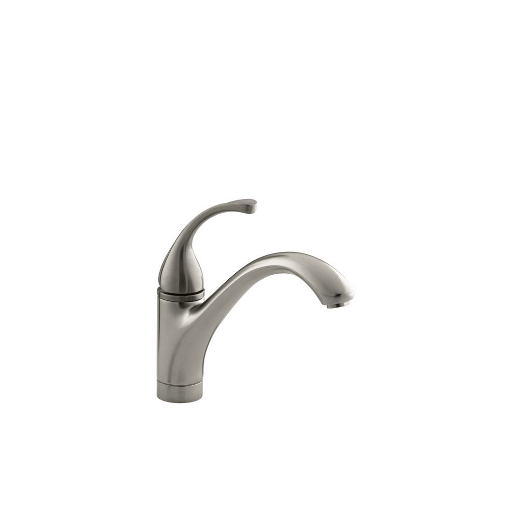 Kohler Forté Single Control Kitchen Sink Faucet With Lever Handle In Vibrant Brushed Nicke The Home Depot Canada