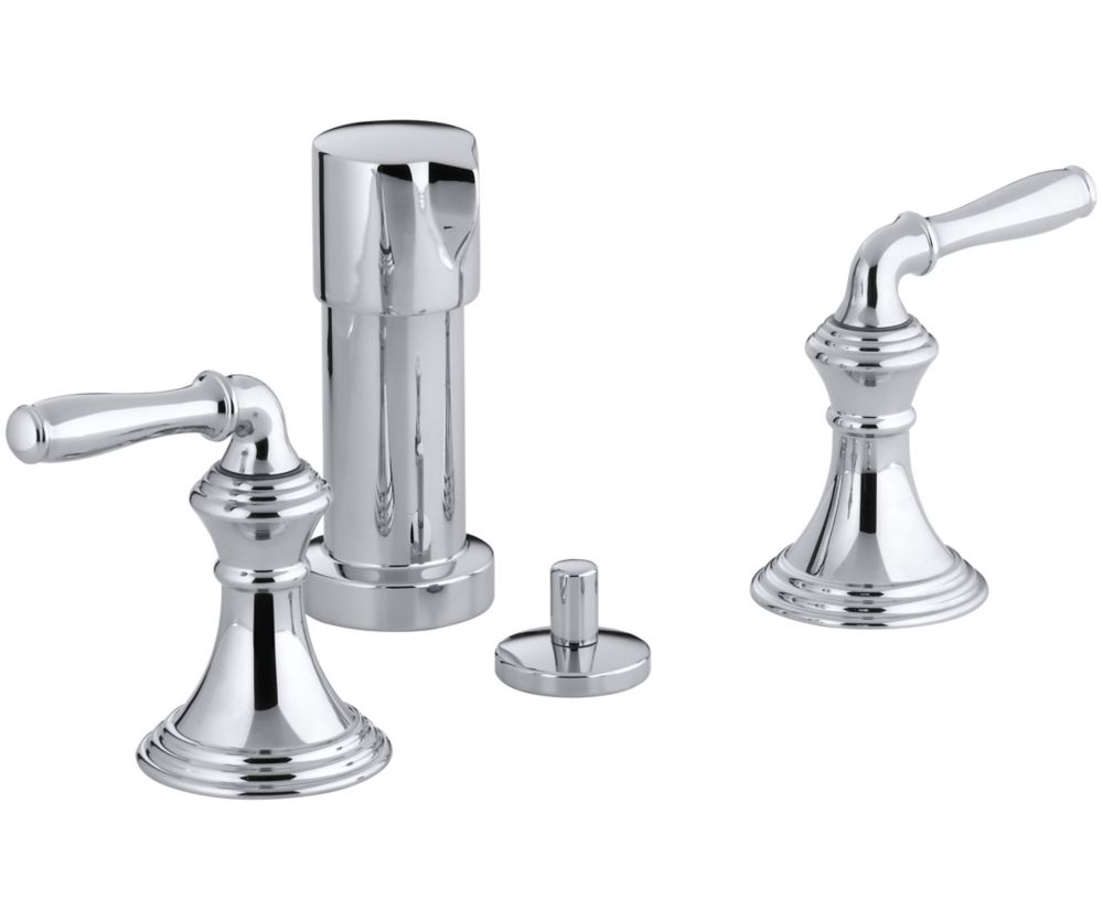 KOHLER Devonshire 2 Handle Bidet Faucet With Vertical Spray In Polished   P 1000693344 