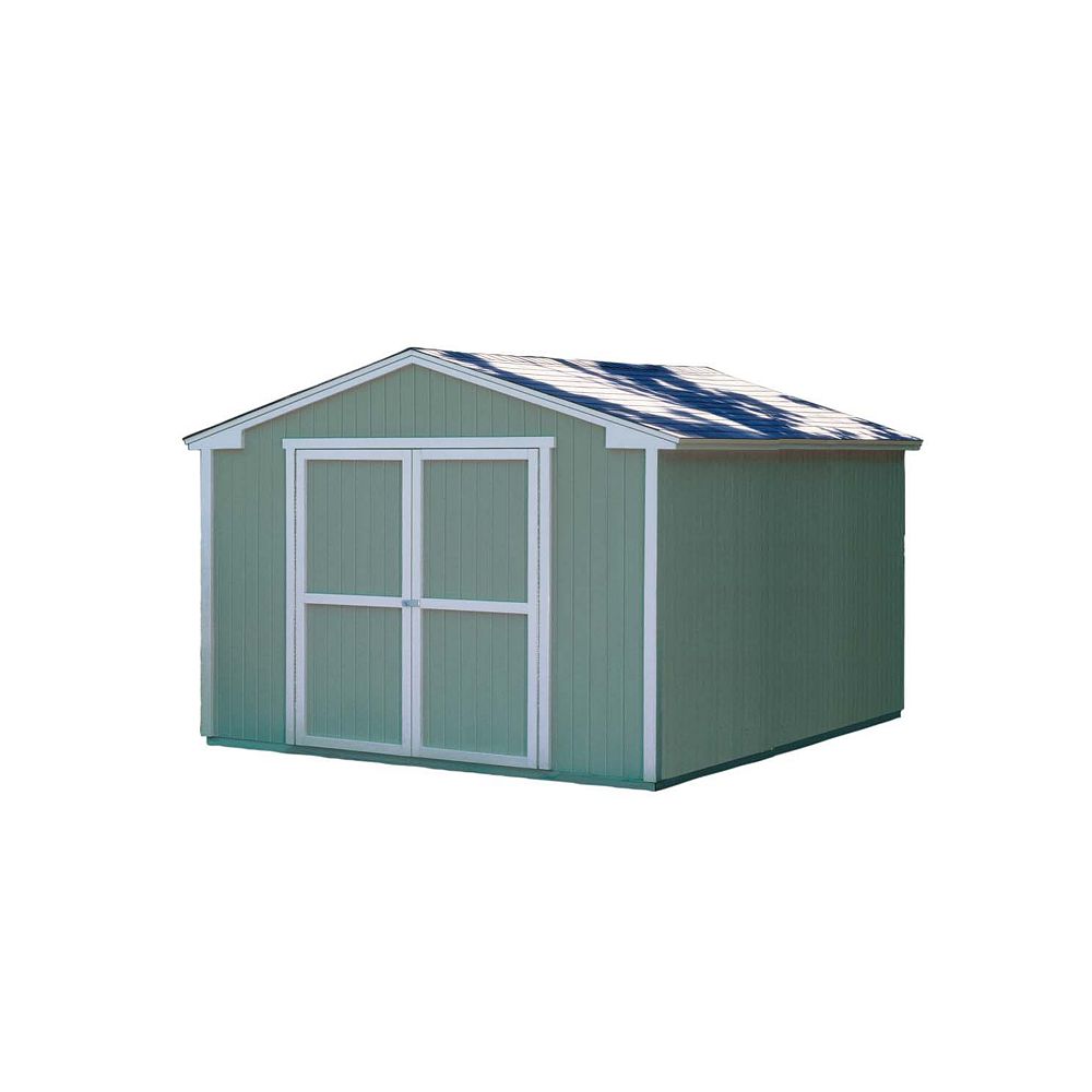 Handy Home Products Cumberland Storage Building Kit with Floor (10 Ft