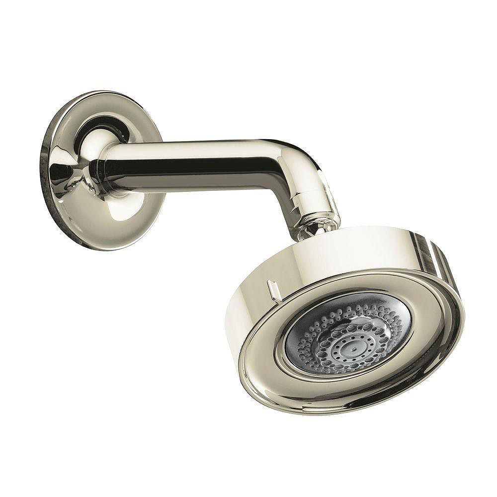 KOHLER Purist MultiFunction Showerhead with Arm and Flange in Vibrant Polished Nickel The