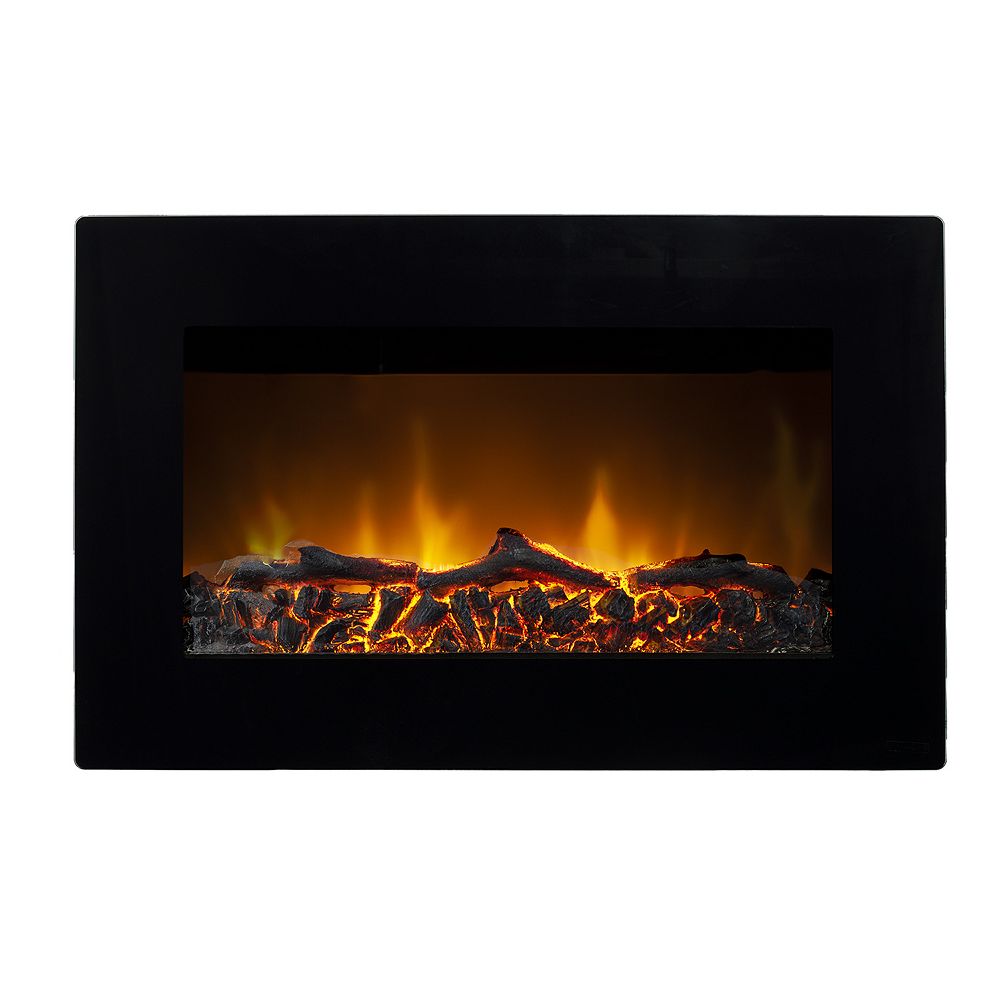 Paramount Tokyo Wall Mounted Electric Fireplace in Black The Home