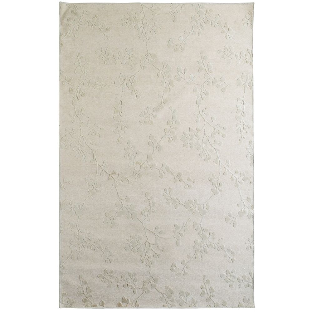 Lanart Rug Grace OffWhite 4 ft. 2inch x 6 ft. Rectangular Area Rug