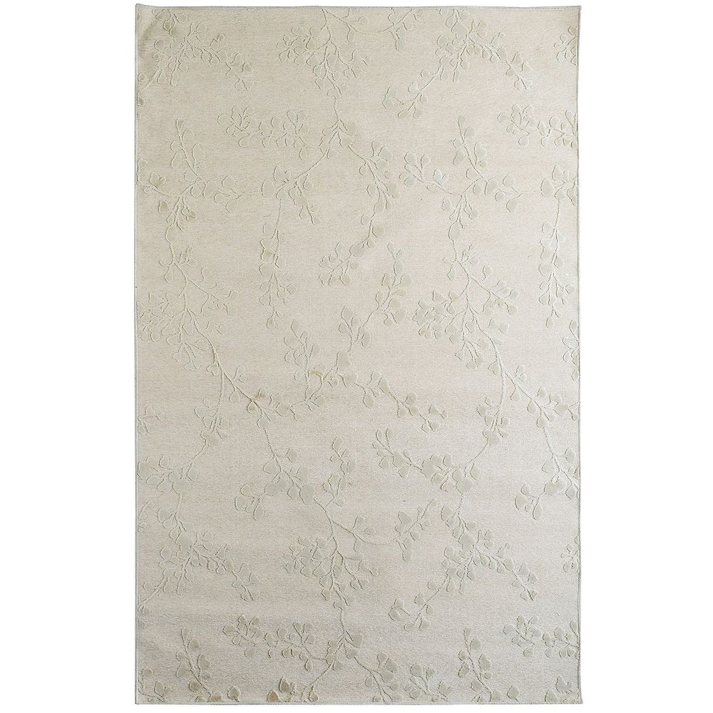 Lanart Rug Grace OffWhite 4 ft. 2inch x 6 ft. Rectangular Area Rug
