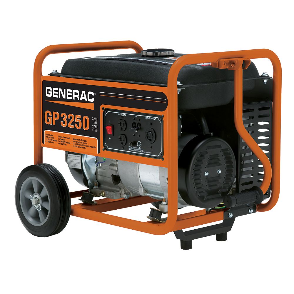 Generac 3,250w Gasoline Powered Portable Generator 