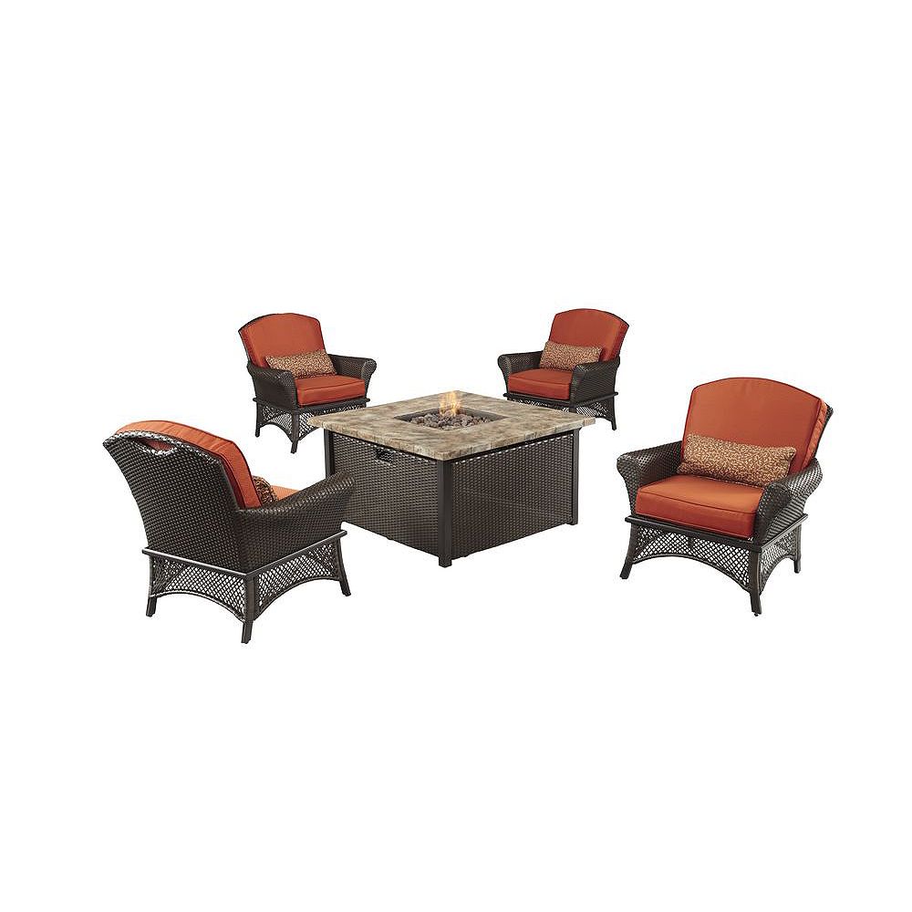Hampton Bay Rosemarket 5 Piece Patio Set With Fire Pit The Home Depot Canada - Patio Conversation Sets With Fire Pit Canada Hampton Bay Rosemarket 5 Piece Patio Set With Fire Pit The Home Depot Canada - Patio Conversation Sets With Fire Pit Canada