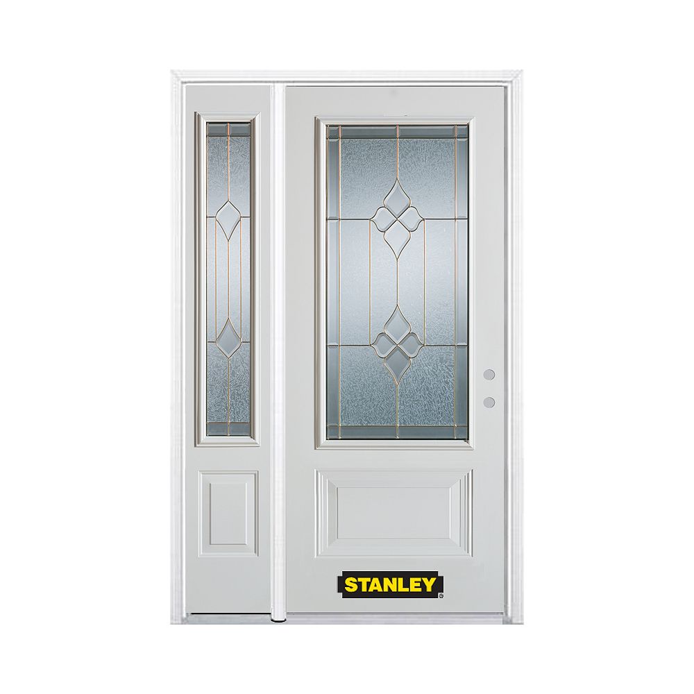 STANLEY Doors 50.25 inch x 82.375 inch Beatrice Brass 3/4