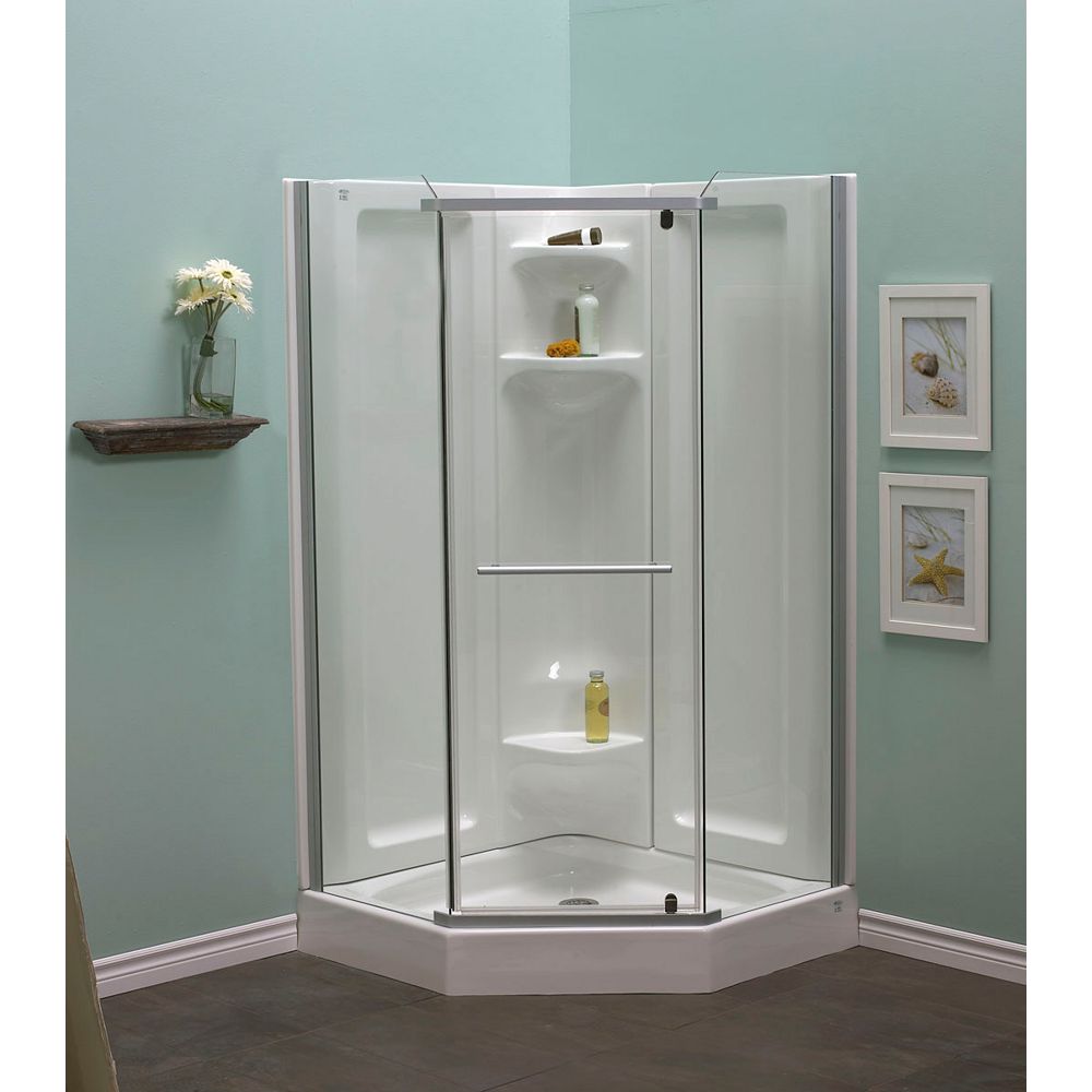 Mirolin Sorrento Ensemble de douche en acrylique à devant angulaire