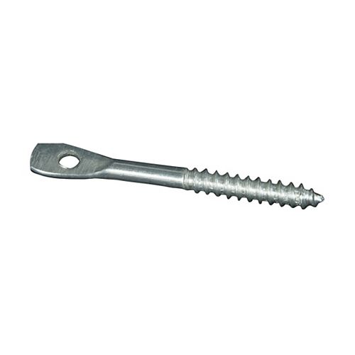 Eye Lag Screws for Wood Joists, 1/4 Inch x 3 Inch Self Starting Tip - (100-Pack)