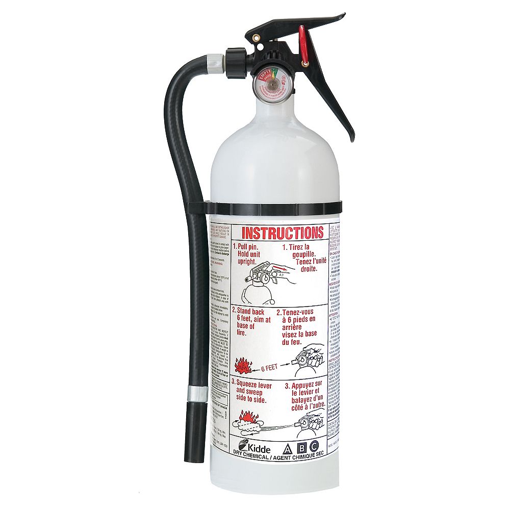 Kidde Home Series White Fire Extinguisher The Home Depot Canada