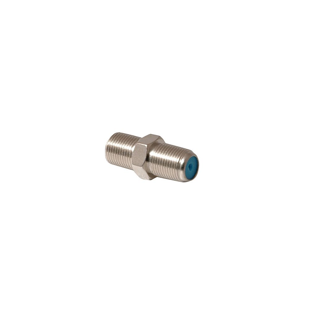 OMEGA F81 Rg6 In.-line Coupler 2400Mhz (Nickel Blue) | The Home Depot ...