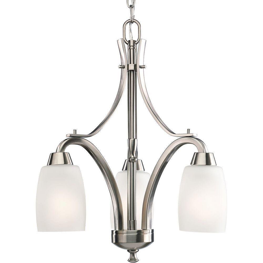 Progress Lighting Wisten Collection Brushed Nickel 3light Chandelier
