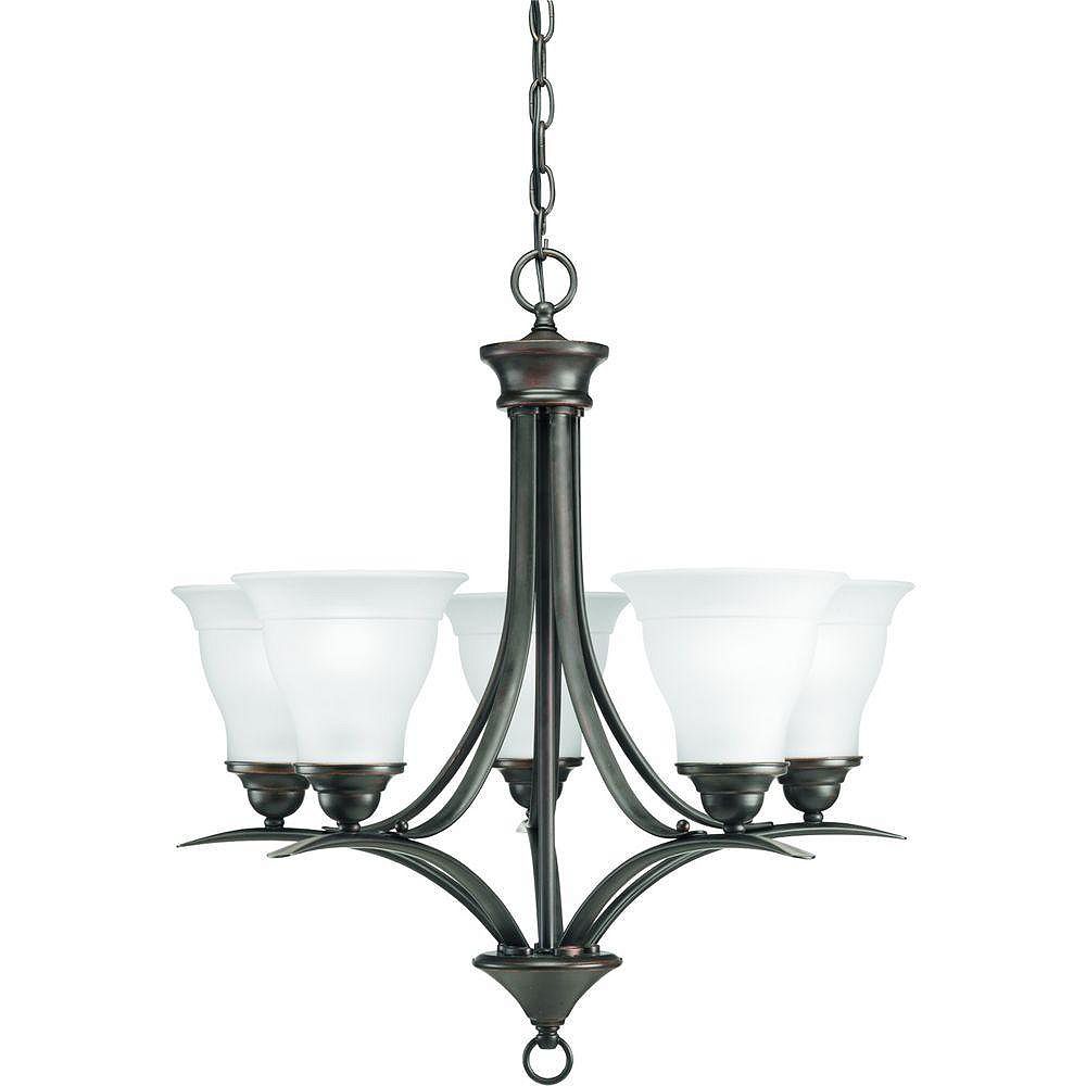 Progress Lighting Trinity Collection Antique Bronze 5 Light Chandelier The Home Depot Canada