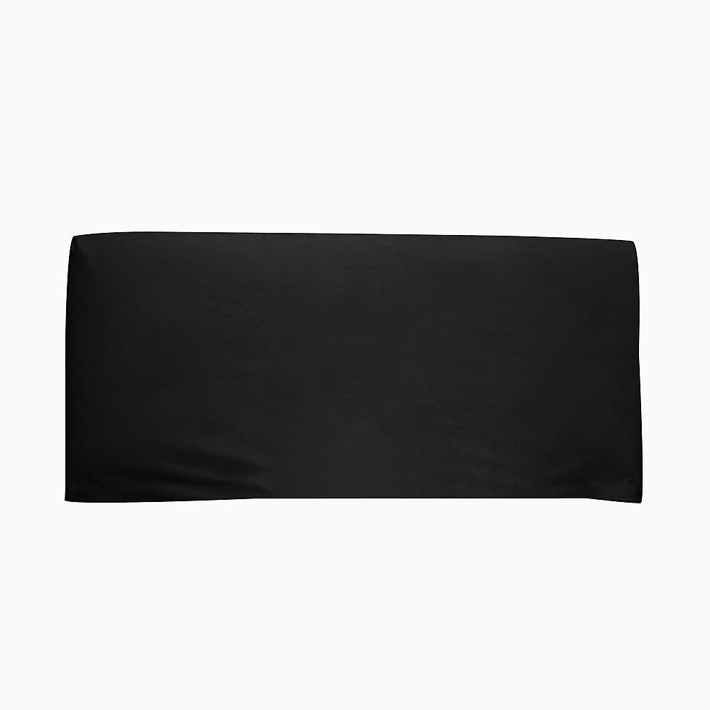Skyline Furniture Full Slipcover Headboard in Premier Microsuede, Black