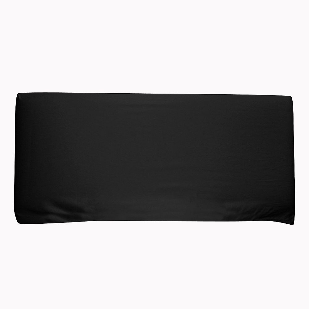 Skyline Furniture Full Slipcover Headboard in Shantung, Black The