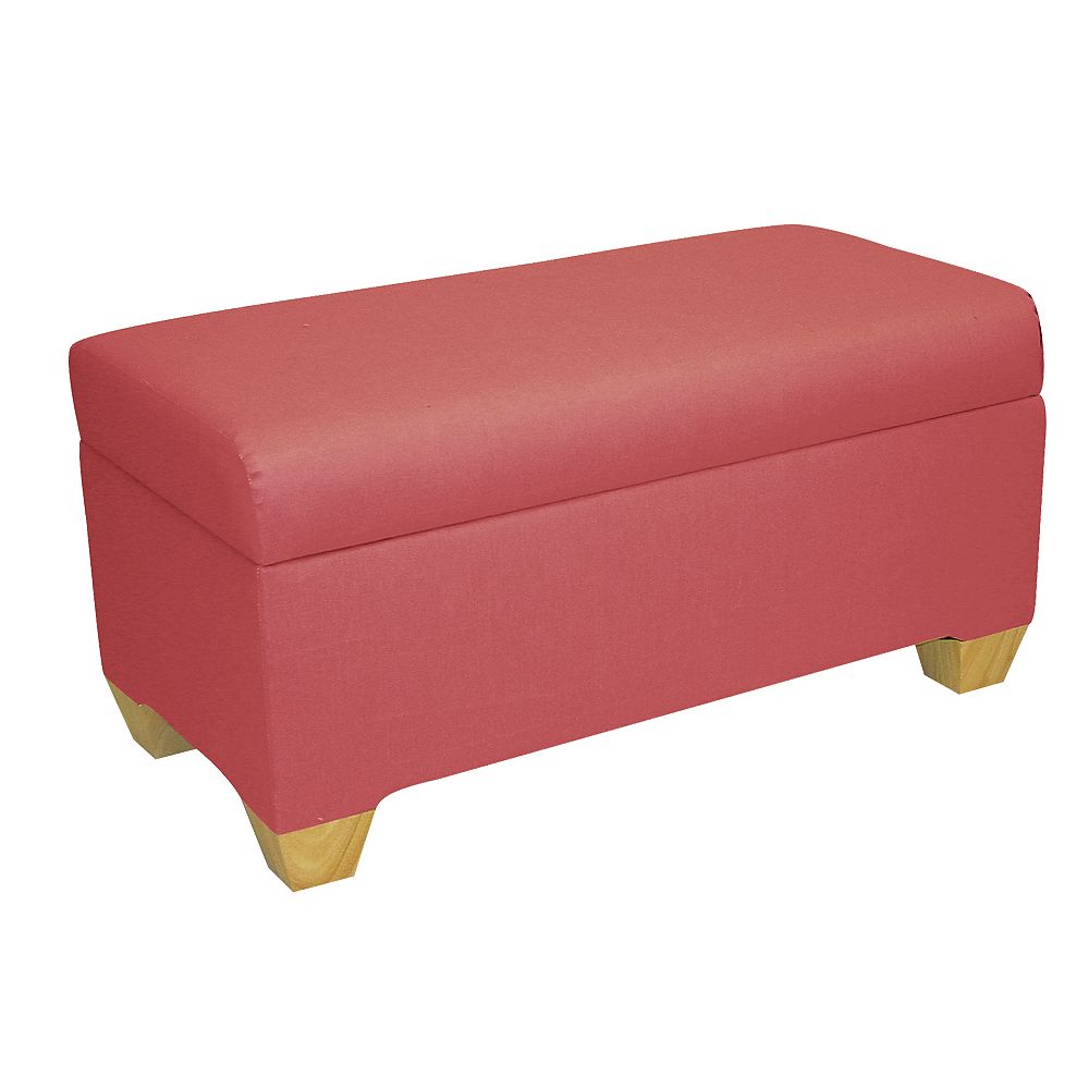 Skyline Furniture Kids Storage Bench In Duck Pink The Home Depot Canada