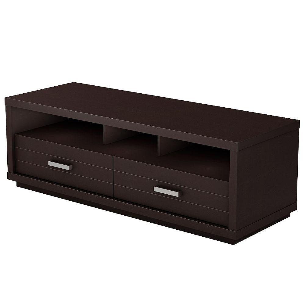 South Shore Quantum 54inch x 18inch x 20inch TV Stand in Brown The