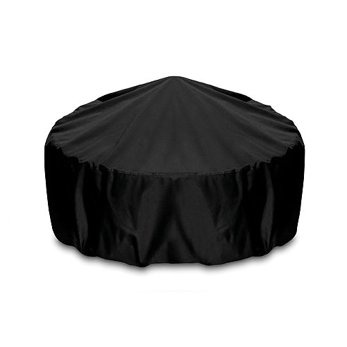 36-inch Outdoor Fire Pit Cover in Black