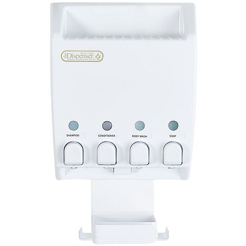 ULTI-MATE Dispenser 4 White Shower Caddy