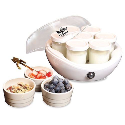 7-Jar Yogurt Maker in White