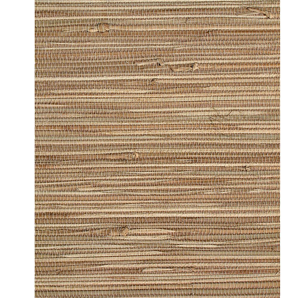 The Wallpaper Company 36 In. W Beige Grasscloth Wallpaper | The Home ...