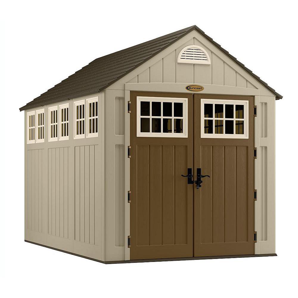 Suncast 7 ft. x 10 ft. Blow Moulded Storage Shed The Home Depot Canada