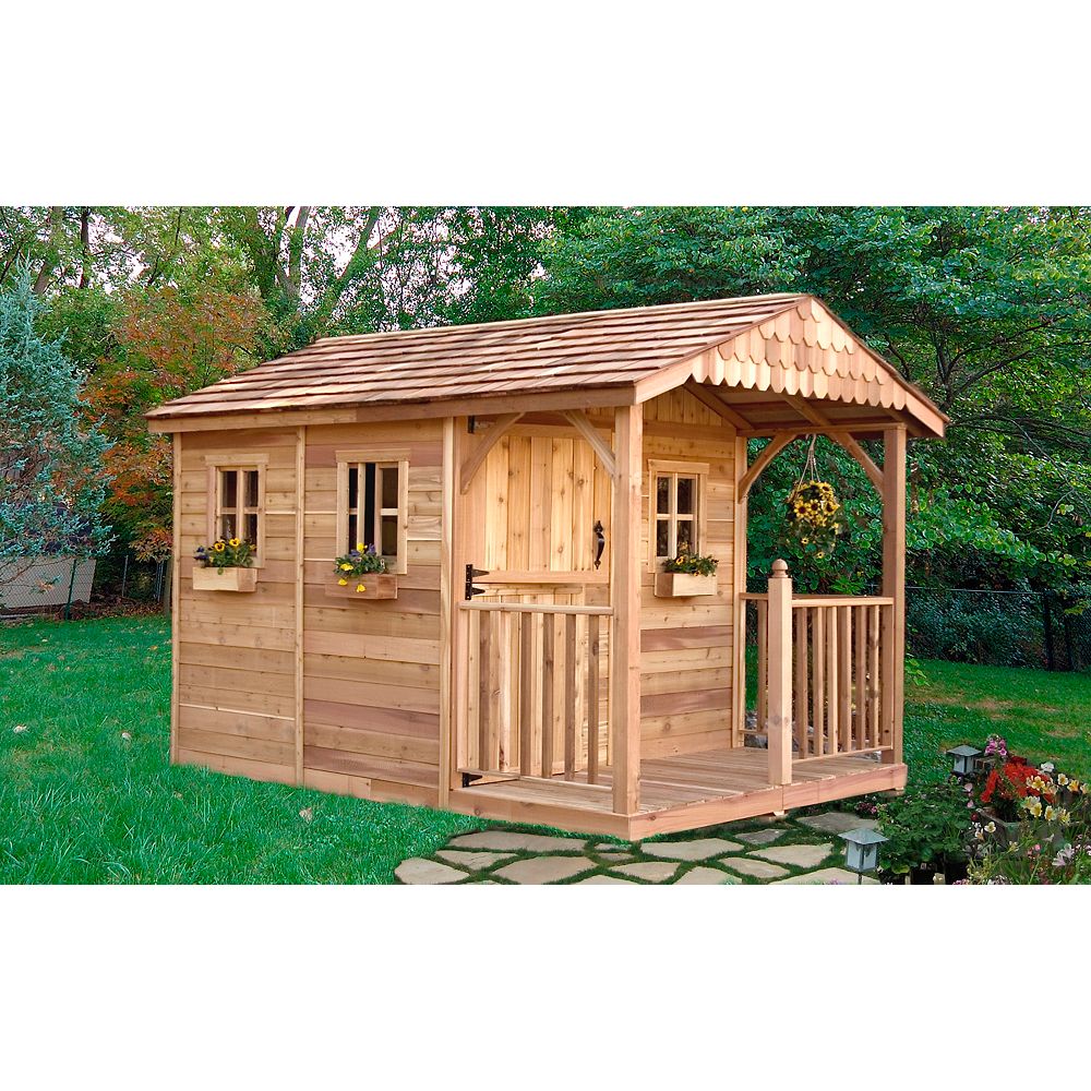 Outdoor Living Today 8 ft. x 12 ft. Santa Rosa Garden Shed ...
