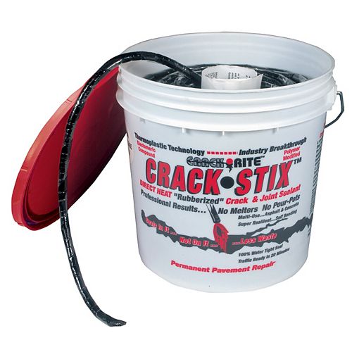 38.1M (125 ft.) Medium Black Permanent Blacktop Crack Filler