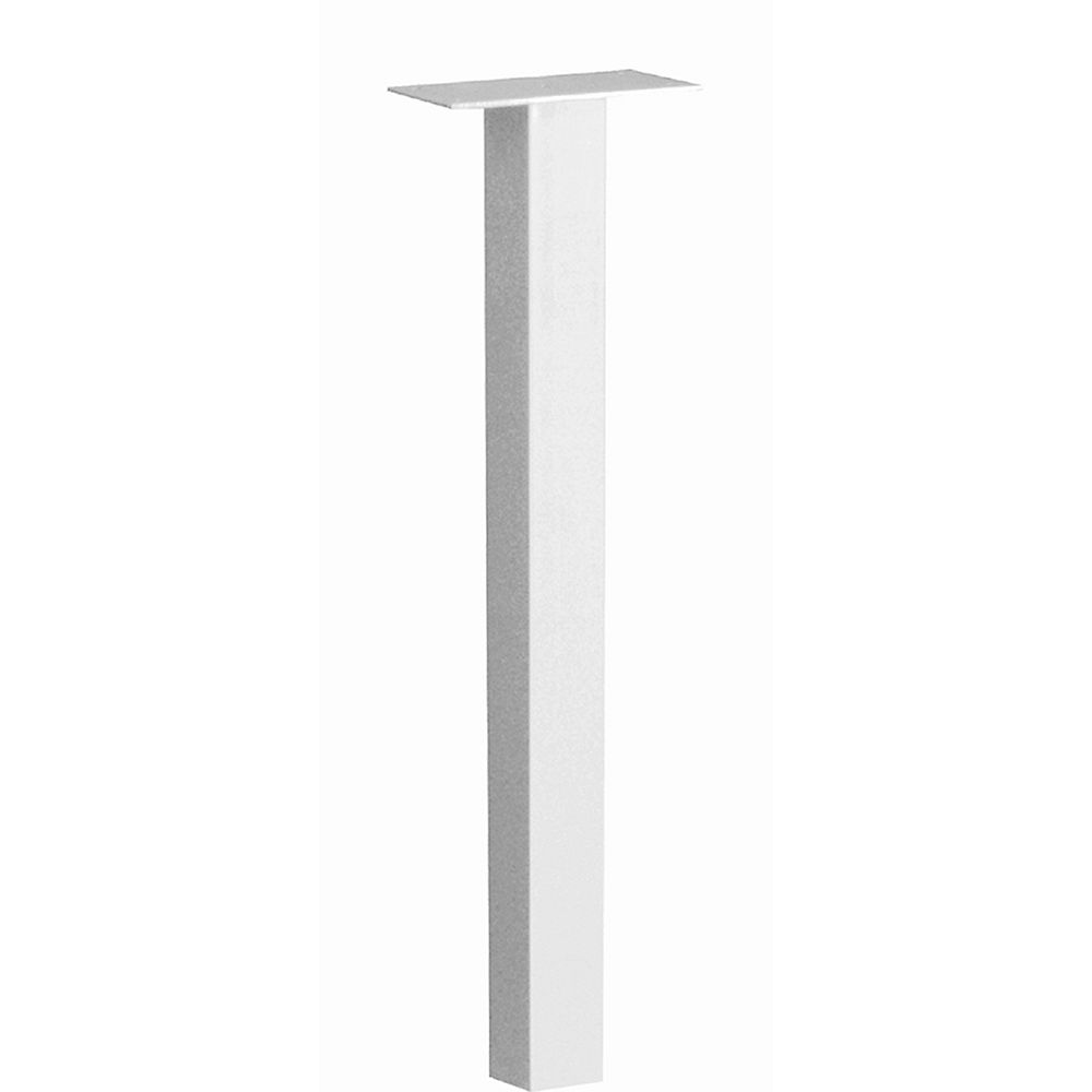 Architectural Mailboxes Standard Inground Post White The Home Depot Canada