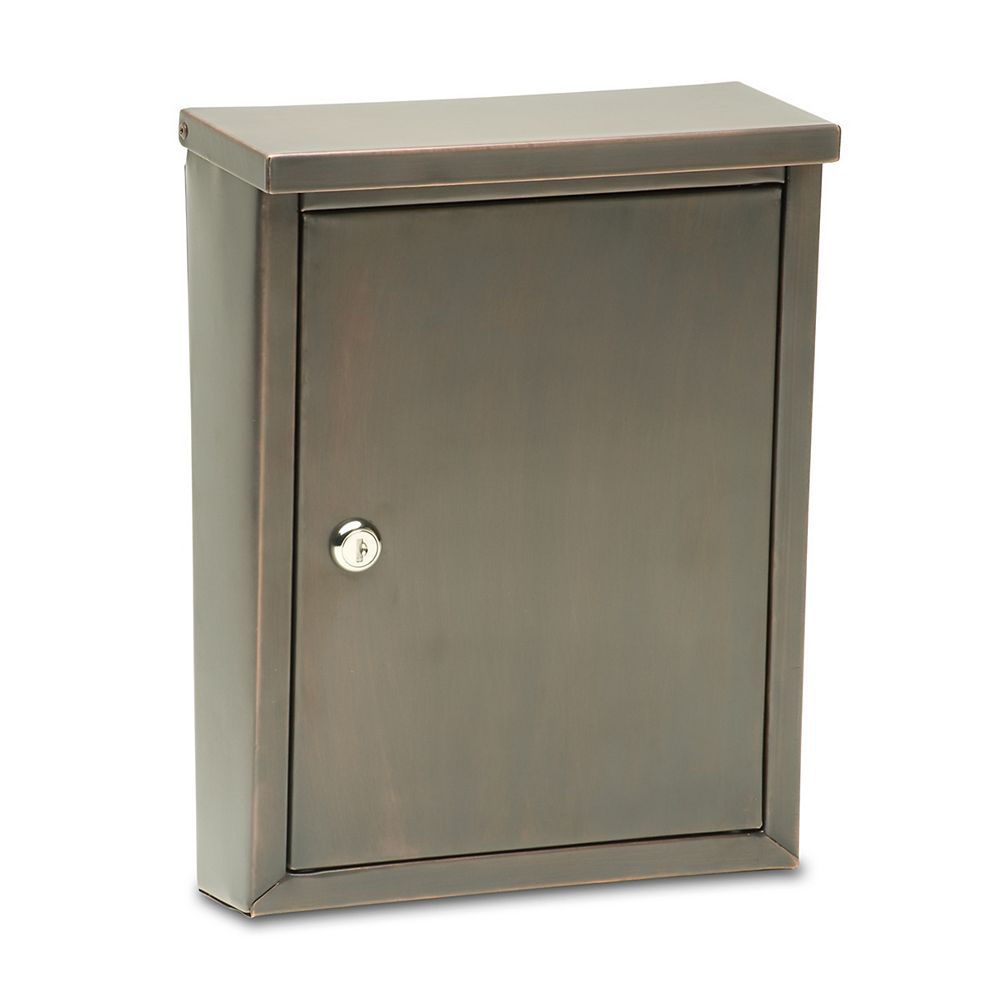 Architectural Mailboxes Laguna Locking Wall Mount Mailbox Dark Aged