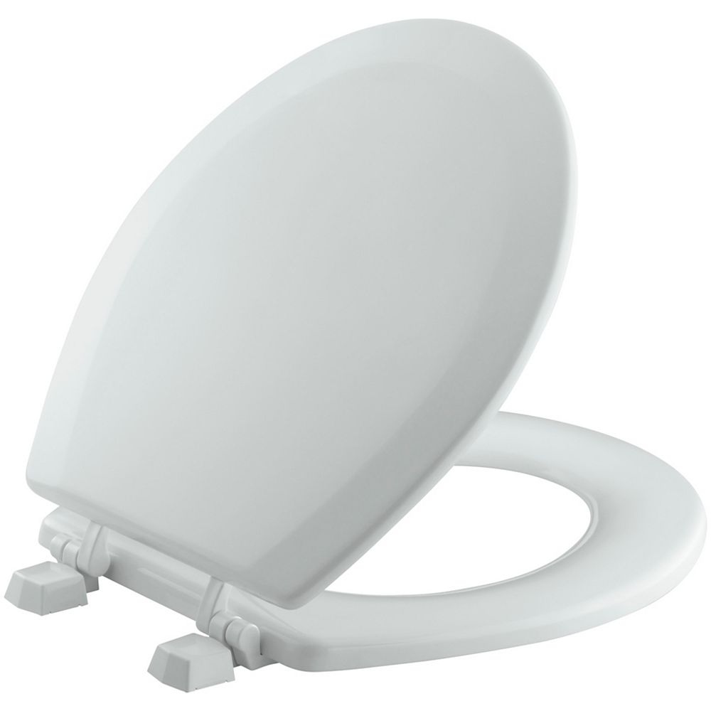 Kohler Triko Round Closed Front Toilet Seat In Ice Grey The Home Depot Canada