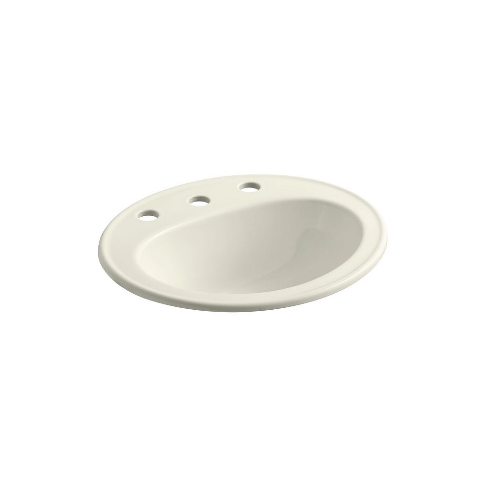 KOHLER Pennington(R) dropin bathroom sink with 8 inch widespread
