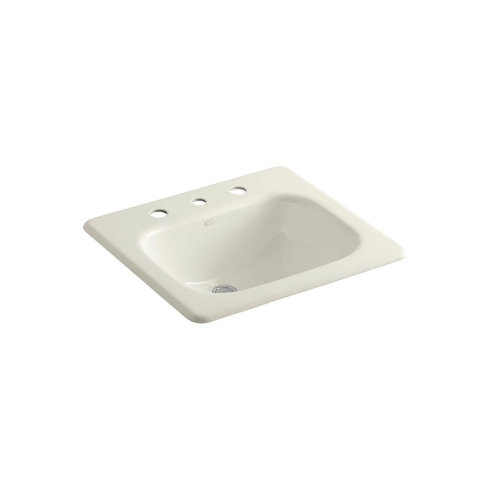 KOHLER Tahoe(R) drop-in bathroom sink with 8 inch widespread faucet ...