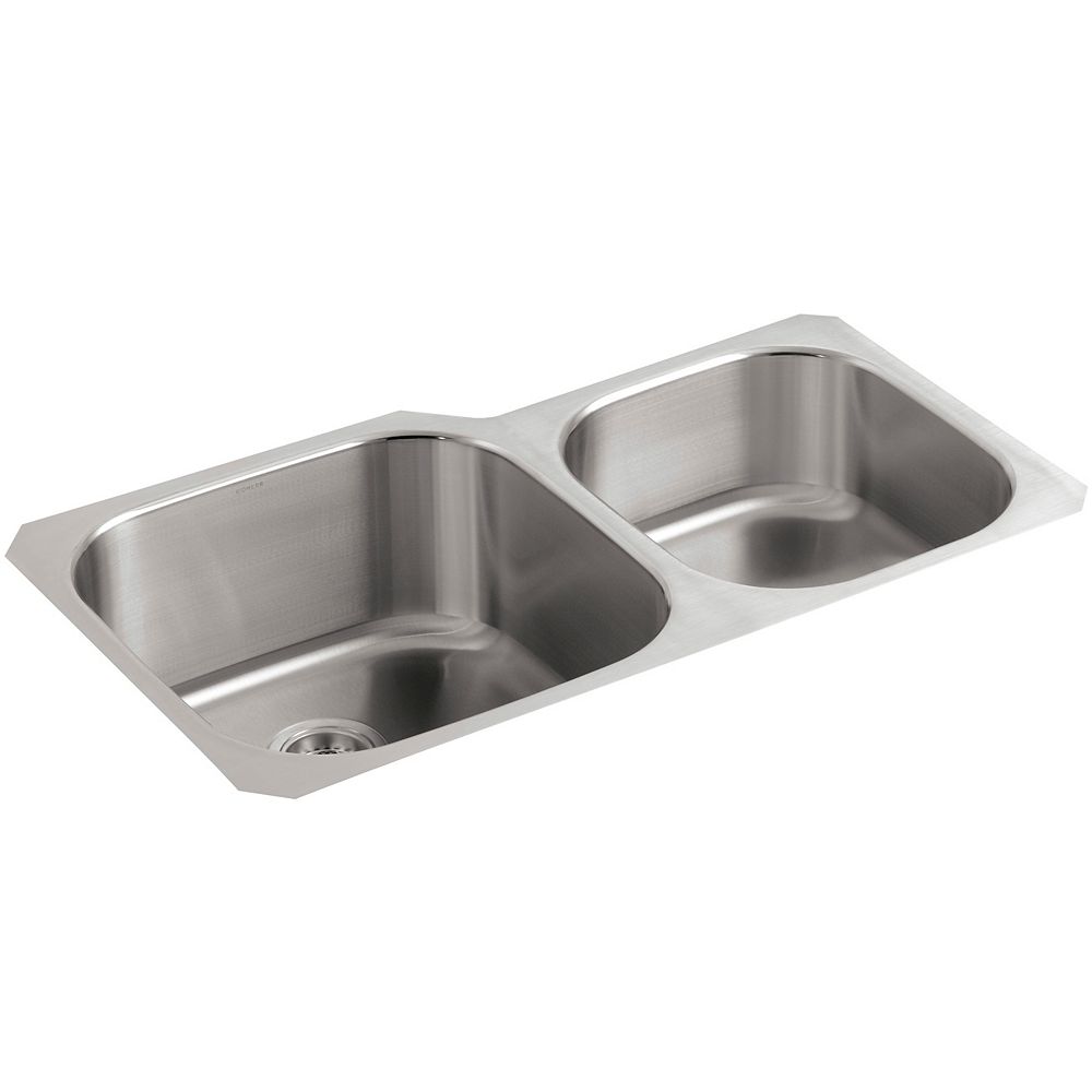 KOHLER Undertone ExtraLarge/Medium Undercounter Kitchen Sink The
