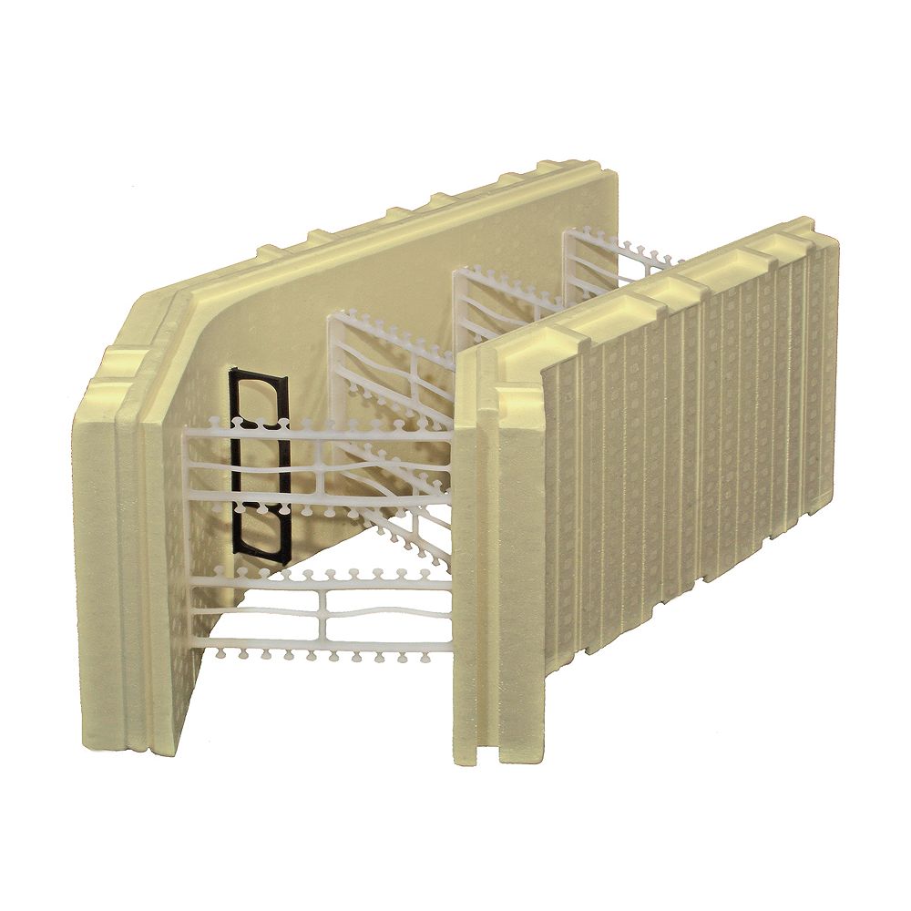 Advantage ICF System 8Inch 45 Degree Corner Block The Home Depot Canada