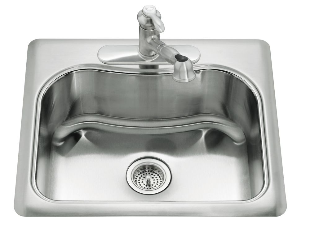 KOHLER Staccato Tm Single Basin Self Rimming Kitchen Sink The Home   P 1000704123 