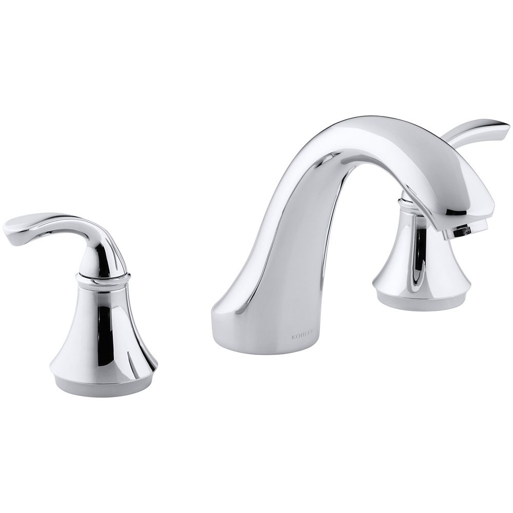 KOHLER Forté DeckMount Bath Faucet in Polished Chrome The Home Depot