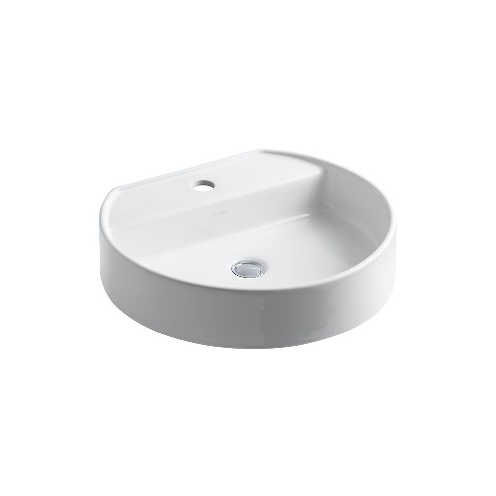 Kohler Chordr Wading Poolr Bathroom Sink With Single Faucet Hole The Home Depot Canada