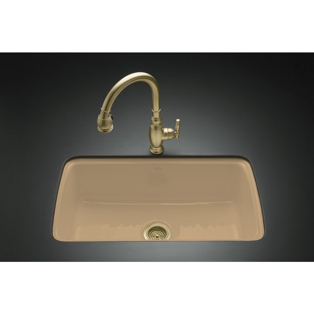 KOHLER Cape Dory Undercounter Kitchen Sink in Mexican Sand | The Home ... Kohler Kitchen