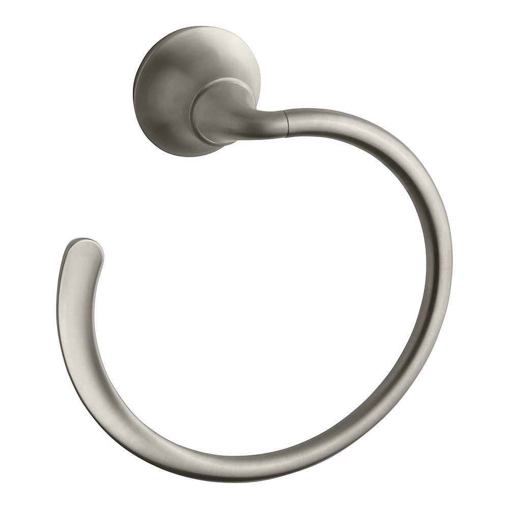 KOHLER Forté Sculpted Towel Ring in Vibrant Brushed Nickel The Home