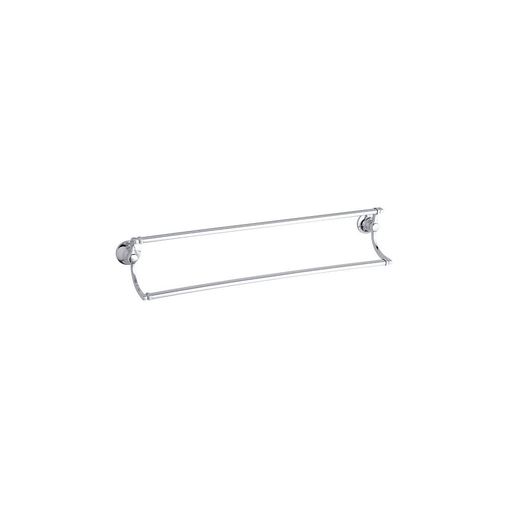 Bancroft 24 Inch Double Towel Bar in Polished Chrome